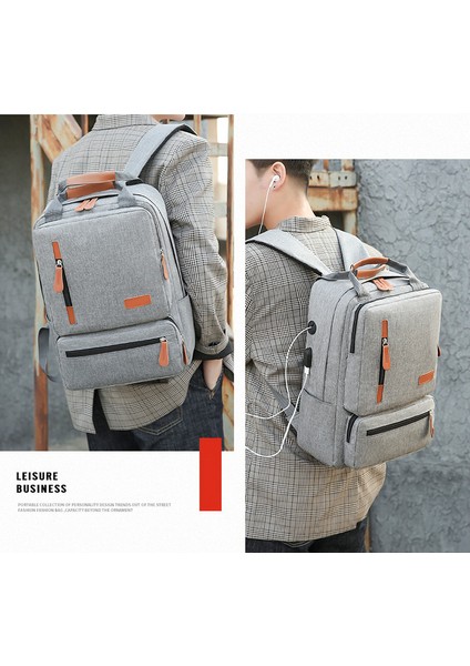 Üç Parçalı Dış Mekan Iş USB Sırt Çantası (Yurt Dışından) fırsatları