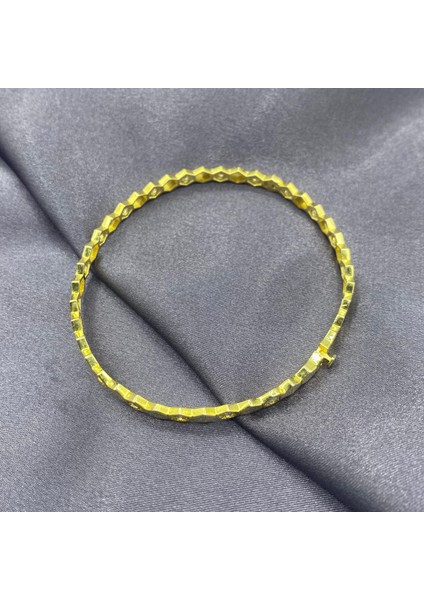 Honeycomb Gold Kaplama Gümüş Kelepçe fiyatları