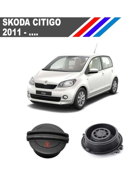 -Skoda Citigo Radyatör Yedek Su Depo Kapağı Yan Sanayi 2011 Sonrası