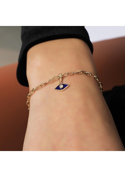 Mavi Mineli Göz Bileklik