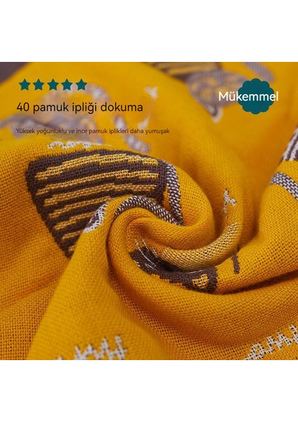 Havlu 3 Pamuklu Gazlı Bez Kare Havlu Sarı Kırmızı Mavi Havlu (Yurt Dışından) modelleri