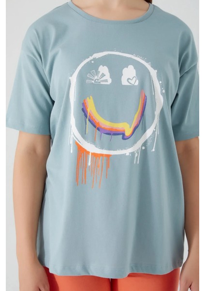 Happy Smile Yeşil Kadın Bermuda Takım fırsatları