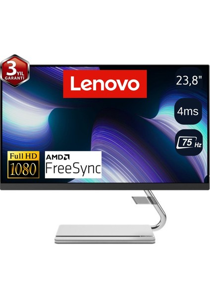 Q24I-20 23.8" 75Hz 4ms (Hdmı+Display) Amd Freesync Fhd IPS Monitör 66EEGAC3TK