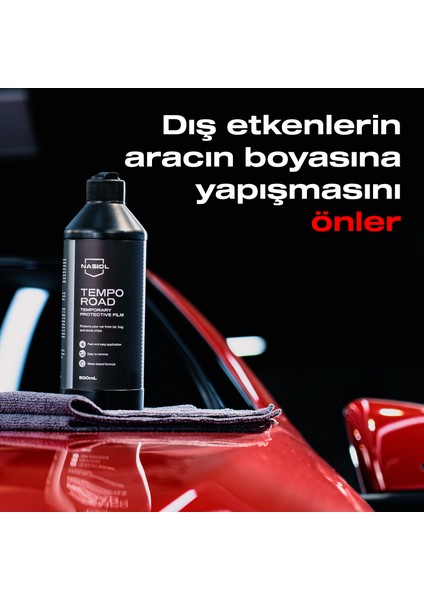 Temporoad Geçici Araç Yüzeyi Koruyucu Sıvı Film-Geçici Boya Koruma-500ml-Leke,Böcek Koruyucu