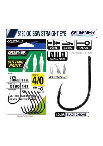 5180 Ssw Straıght Eye 6-0