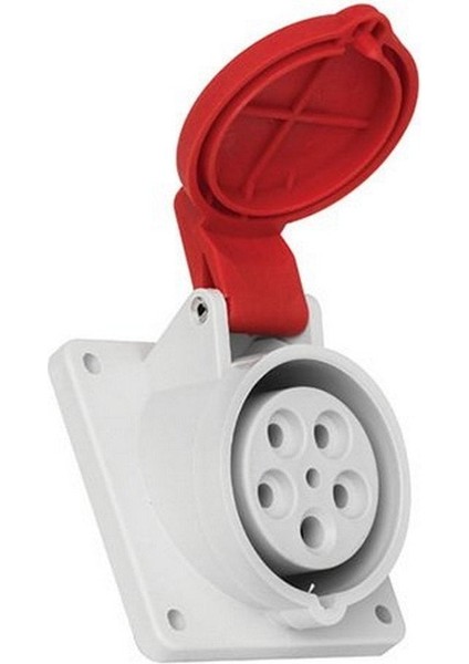 T12757V 5 x 16A. IP44 Makine Prizi Eğik Vidalı Bağ.