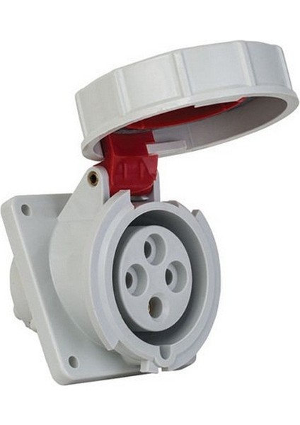 T120141V 4 x 32A. IP67 Makine Prizi Eğik Vidalı Bağ.