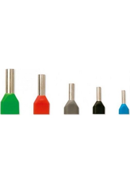2 x 1,00 Mm² Kırmızı Izoleli Çift Girişli Ka (500 Adet)