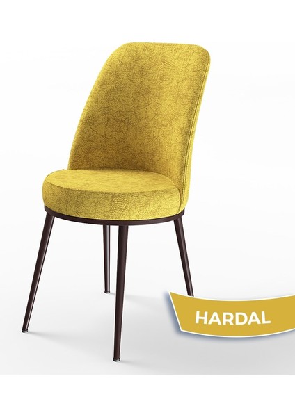 Pir Serisi 80X130 Sabit Siyah Mermer Desen Kahve Ayak Mutfak Masa Takımı ve 6 Sandalye