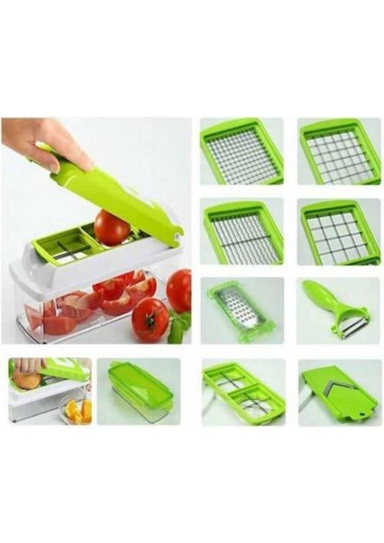 Nicer Dicer Plus 10 Parça Pratik Patates Soğan Sebze Dilimleyici Doğrayıcı fiyatları