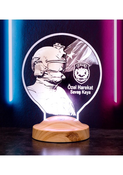 Polis Özel Harekat Pöh Hediyesi Kişiye Özel Led Lamba fiyatları