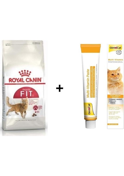Fit 32 Kuru Kedi Maması 2 kg + Gimcat Multivitamin 100 gr