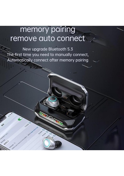 Rgb Aydınlatma Etkisi Dokunmatik Kontrol Mini Kulaklık Ipx7 Su Geçirmez Stereo Bluetooth 5.3 Kulaklık ile M43 Kablosuz Kulaklık (Yurt Dışından) fırsatları