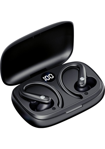 T30S Kablosuz Bluetooth Kulaklık Kulak Askılı Spor Koşu Kulak Tıkacı Güç Ekranlı Su Geçirmez Kulaklık Giyen Rahat (Yurt Dışından)