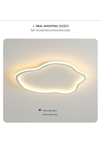 Bulut LED Tavan Lambası, Çapı 40CM / Yükseklik 5 Cm, Sıcak Işık, Modern Basit Sıcak Romantik Yaratıcılık, Yatak Odası Işıkları Için Çocuk Odası Işıkları (Yurt Dışından) modelleri