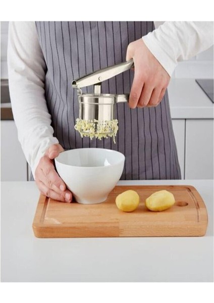 Patates Ezici Patates Pres Makinesi Manuel 24,5 cm Paslanmaz Çelik Kaliteli Ikea fırsatları