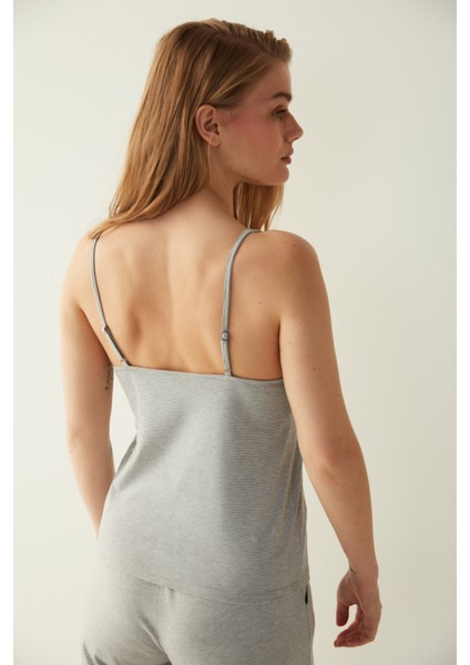 Beyaz Hailey Atlet Pijama Üstü