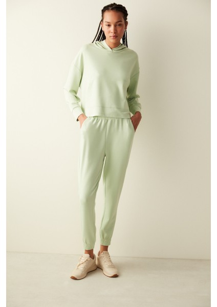 Mint Yeşili Modal Sweatshirt