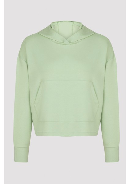 Mint Yeşili Modal Sweatshirt