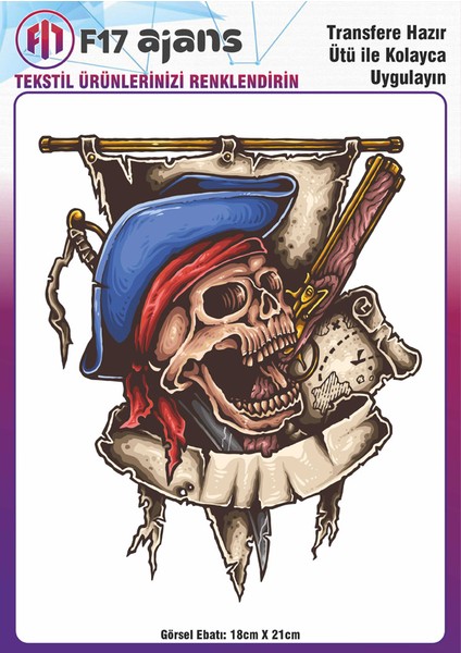 Ütü ile Yapışan Tekstil Baskı Görseli Korsan