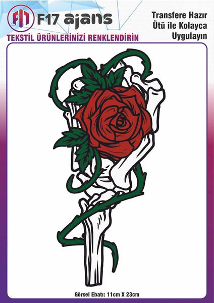 Ütü ile Yapışan Tekstil Baskı Görseli