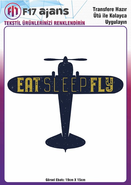 Ütü ile Yapışan Tekstil Baskı Görseli