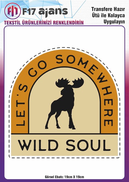 Ütü ile Yapışan Tekstil Baskı Görseli