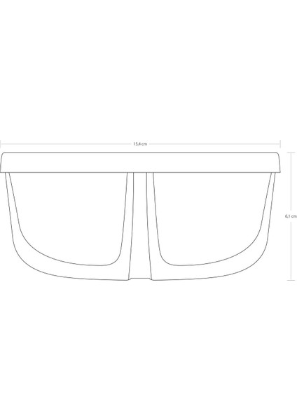 530683 Polar 2 Bölmeli Kapaklı Saklama Kabı 4'lü 785 cc fırsatları