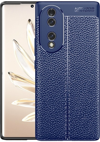 Huawei Honor 70 Kılıf Deri Görünümlü Niss Silikon Kapak