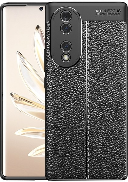 Huawei Honor 70 Kılıf Deri Görünümlü Niss Silikon Kapak