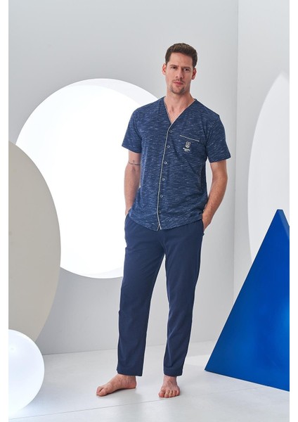 Erkek Kısa Kol Pijama Takımı 24311