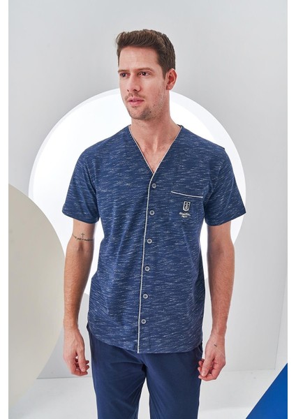 Erkek Kısa Kol Pijama Takımı 24311