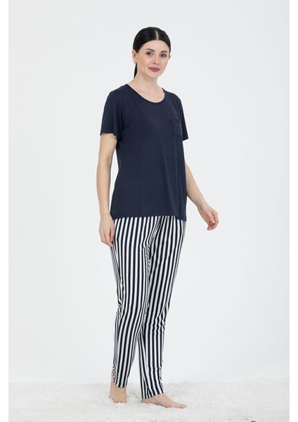 Kadın Kısa Kollu Pijama Takımı 24232