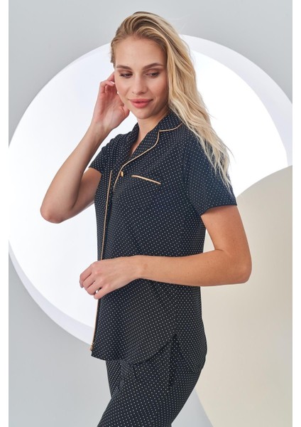 Kadın Kısa Kollu Pijama Takımı 24213