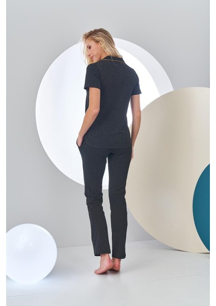 Kadın Kısa Kollu Pijama Takımı 24213