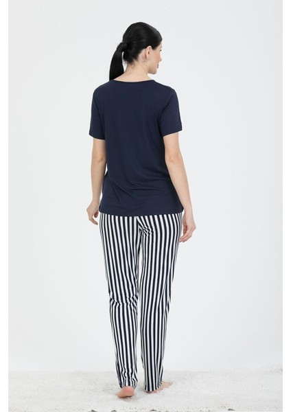 Kadın Kısa Kollu Pijama Takımı 24232 fırsatları