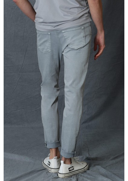 Helt Spor 5 Cep Erkek Pantolon Slim Fit Açık Gri