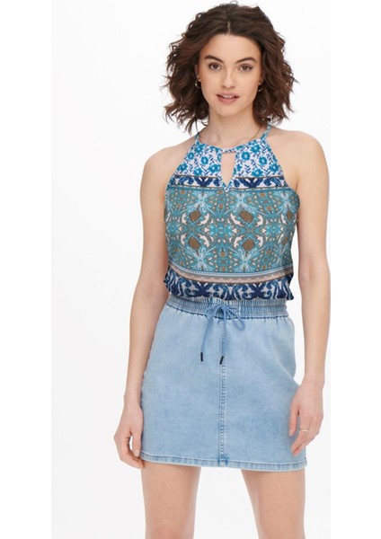 Onlalma Lıfe Vıs S/l Keyhole Top Aop