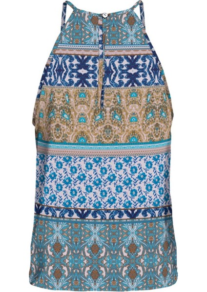 Onlalma Lıfe Vıs S/l Keyhole Top Aop