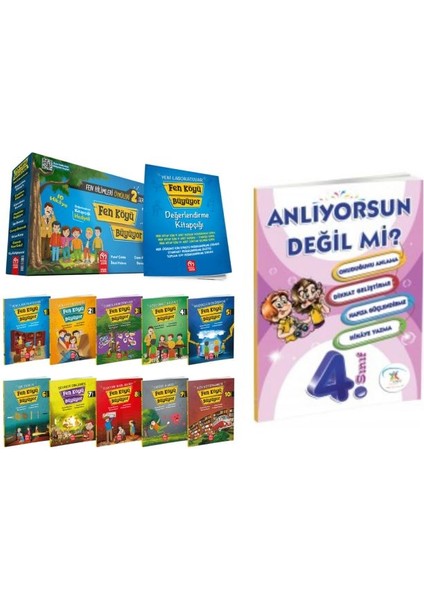 4.sınıflar Için Fen Köyü 2 Hikayesi ve Anlıyorsun Değil Mi Okuma Anlama Kitabı