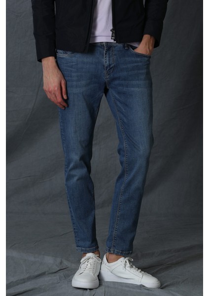 Marc Smart Jean Erkek Pantolon Slim Fit Mavi