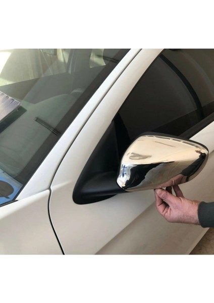 Peugeot 301 2012-2018 Paslanmaz Çelik Ayna Kapağı fiyatları