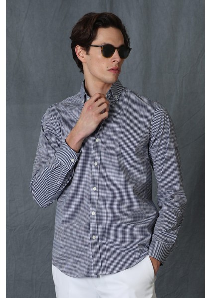 Ardmın Erkek Smart Gömlek Slim Fit Lacivert