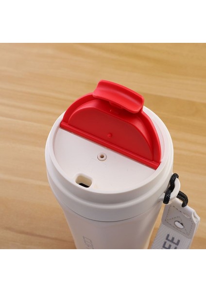 Komple 304 L Çelik Beyaz 410 ml Kahve El Termos Mug CIN398BY