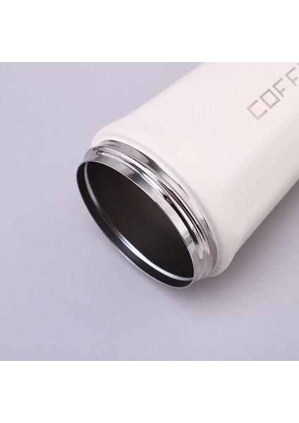 Komple 304 L Çelik Beyaz 410 ml Kahve El Termos Mug CIN398BY