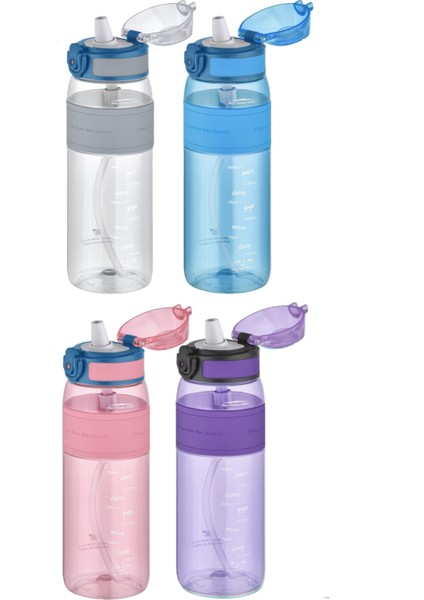 Fiftyfifty Pipetli Isırılamaz 600 ml Silikon Gövde Tritan Su Matarası fiyatları