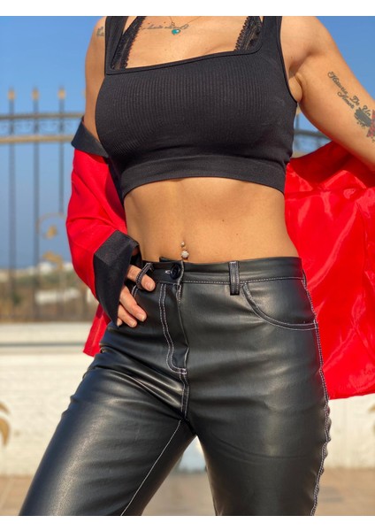 Nunu's Leather Pantolon modelleri