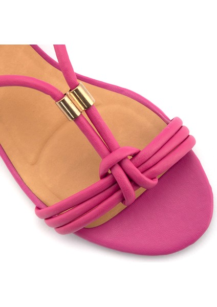 Sabınel Düz Sandalet - Pembe
