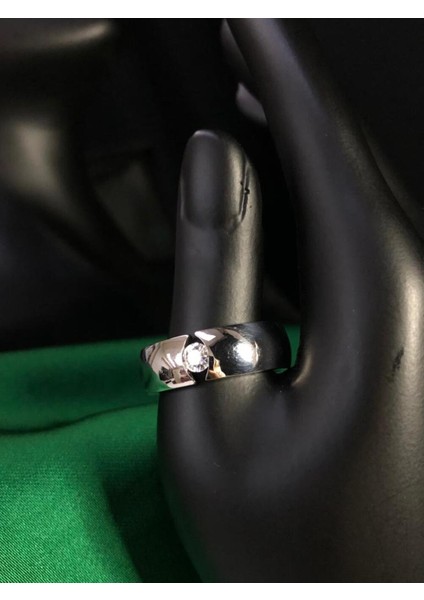 Alman Şipan Model Alyans Star Kesim Taş 925 Ayar Gümüş Beyaz Renk Yüzük Sarı,roze Renk Seçeneği indirimleri