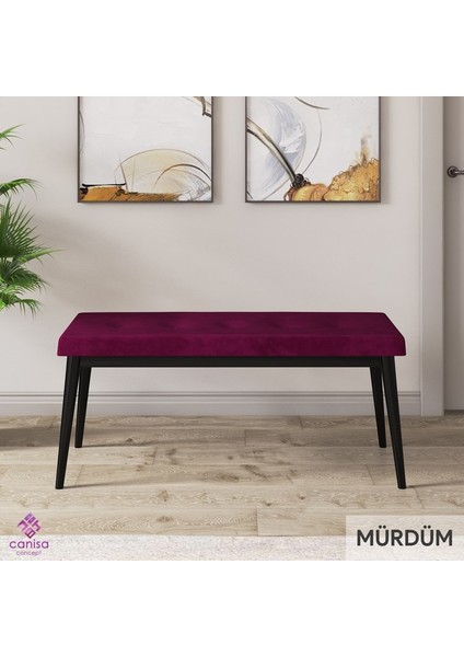 Concept Roz Serisi 80X132 Mdf Açılabilir Siyah Mermer Desen Mutfak Masası Takımı 4 Sandalye 1 Bench